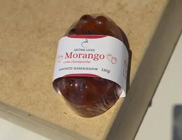 Sabonete Massageador Morango com Champagne 130g